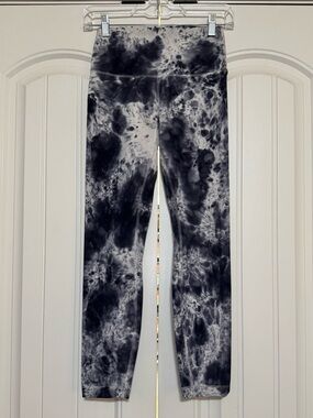 Lululemon Wunder Under High-Rise Tight 25" Marble Dye Classic Navy Size 4